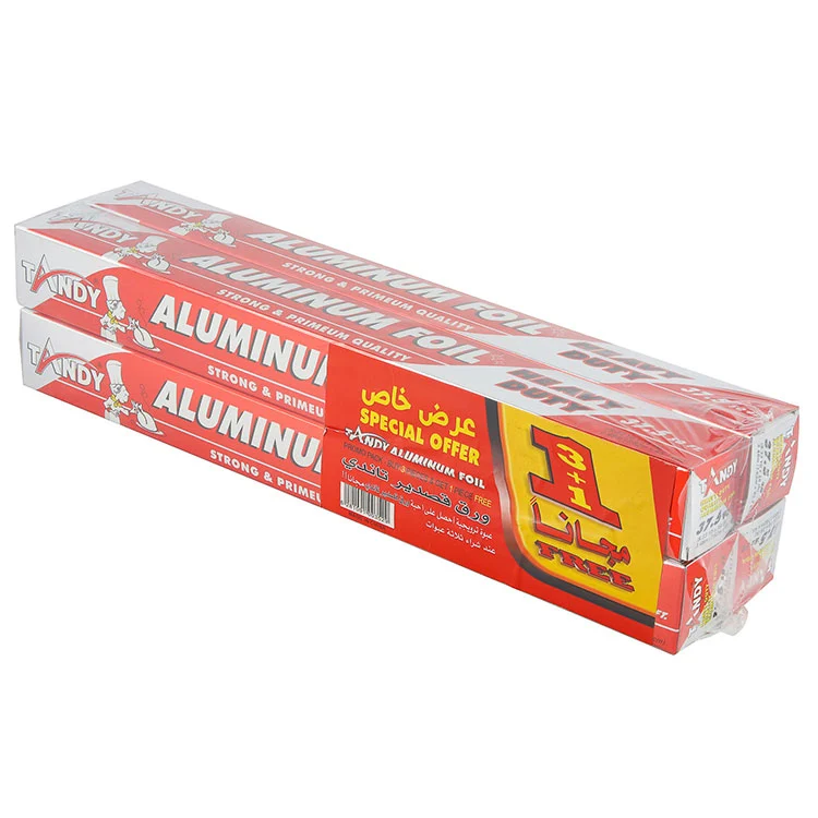 Papier d'aluminium de rouleaux de cuisine d'emballage alimentaire