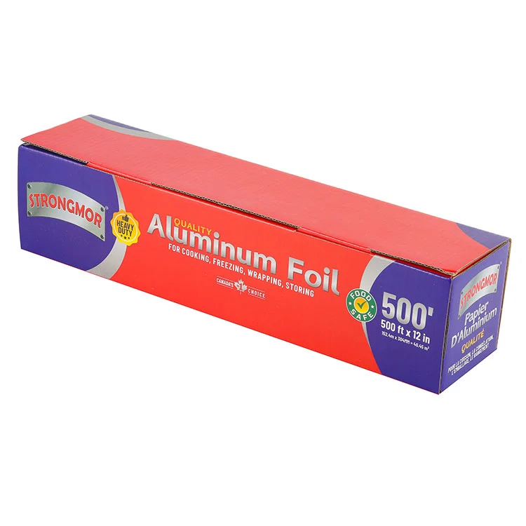 Rouleau de papier d'aluminium de cuisson domestique